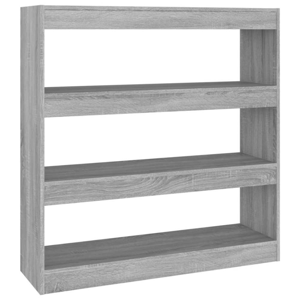 vidaXL Bibliotecă/Separator cameră, gri sonoma, 100x30x103 cm