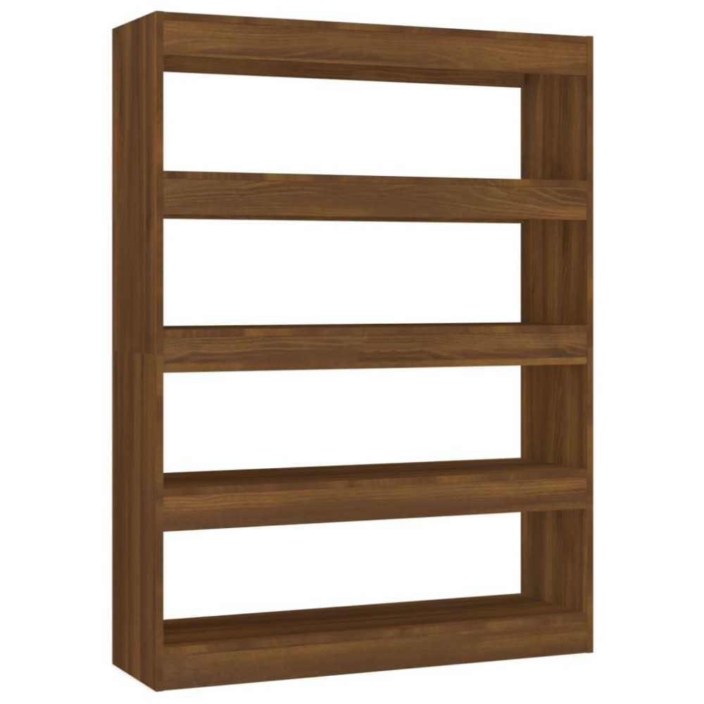 vidaXL Bibliotecă/Separator cameră, stejar maro, 100x30x135 cm