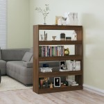 vidaXL Bibliotecă/Separator cameră, stejar maro, 100x30x135 cm vidaXL Bibliotecă/Separator cameră, stejar maro, 100x30x135 cm