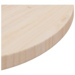 vidaXL Blat de masă, Ø50x2,5 cm, lemn masiv de pin