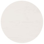 vidaXL Blat de masă, alb, Ø40x2,5 cm, lemn masiv de pin