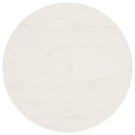 vidaXL Blat de masă, alb, Ø60x2,5 cm, lemn masiv de pin