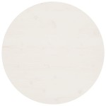 vidaXL Blat de masă, alb, Ø80x2,5 cm, lemn masiv de pin