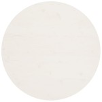 vidaXL Blat de masă, alb, Ø90x2,5 cm, lemn masiv de pin