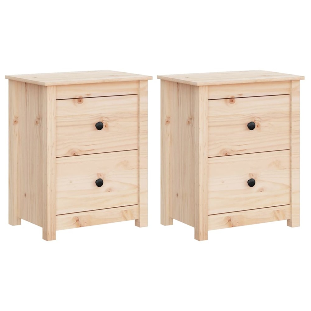 vidaXL Noptiere, 2 buc., 50x35x61,5 cm, lemn masiv de pin