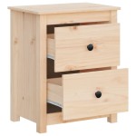 vidaXL Noptiere, 2 buc., 50x35x61,5 cm, lemn masiv de pin vidaXL Noptiere, 2 buc., 50x35x61,5 cm, lemn masiv de pin