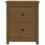 vidaXL Noptieră, maro miere, 50x35x61,5 cm, lemn masiv de pin
