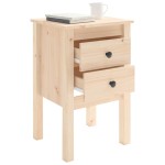 vidaXL Noptiere, 40x35x61,5 cm, lemn masiv de pin vidaXL Noptiere, 40x35x61,5 cm, lemn masiv de pin