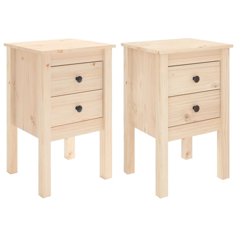 vidaXL Noptiere, 2 buc., 40x35x61,5 cm, lemn masiv de pin