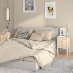 vidaXL Noptiere, 2 buc., 40x35x61,5 cm, lemn masiv de pin vidaXL Noptiere, 2 buc., 40x35x61,5 cm, lemn masiv de pin