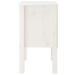vidaXL Noptiere, 2 buc., alb, 40x35x61,5 cm, lemn masiv de pin