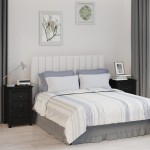 vidaXL Noptiere, 2 buc., negru, 40x35x61,5 cm, lemn masiv de pin vidaXL Noptiere, 2 buc., negru, 40x35x61,5 cm, lemn masiv de pin