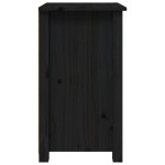 vidaXL Noptiere, 2 buc., negru, 40x35x61,5 cm, lemn masiv de pin vidaXL Noptiere, 2 buc., negru, 40x35x61,5 cm, lemn masiv de pin