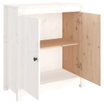 vidaXL Servantă, alb, 70x35x80 cm, lemn masiv de pin vidaXL Servantă, alb, 70x35x80 cm, lemn masiv de pin