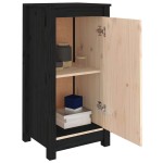 vidaXL Servante, 2 buc., negru, 39x35x80 cm, lemn masiv de pin vidaXL Servante, 2 buc., negru, 39x35x80 cm, lemn masiv de pin