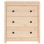 vidaXL Servantă, 70x35x80 cm, lemn masiv de pin