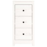 vidaXL Servante, 2 buc., alb, 40x35x80 cm, lemn masiv de pin