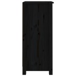 vidaXL Servantă, negru, 40x35x80 cm, lemn masiv de pin vidaXL Servantă, negru, 40x35x80 cm, lemn masiv de pin