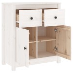 vidaXL Servantă, alb, 70x35x80 cm, lemn masiv de pin vidaXL Servantă, alb, 70x35x80 cm, lemn masiv de pin