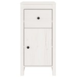 vidaXL Servante, 2 buc., alb, 40x35x80 cm, lemn masiv de pin