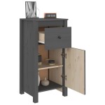 vidaXL Servante, 2 buc., gri, 40x35x80 cm, lemn masiv de pin vidaXL Servante, 2 buc., gri, 40x35x80 cm, lemn masiv de pin