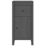 vidaXL Servante, 2 buc., gri, 40x35x80 cm, lemn masiv de pin vidaXL Servante, 2 buc., gri, 40x35x80 cm, lemn masiv de pin