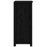 vidaXL Servante, 2 buc., negru, 40x35x80 cm, lemn masiv de pin vidaXL Servante, 2 buc., negru, 40x35x80 cm, lemn masiv de pin