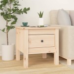 vidaXL Mese laterale, 2 buc., 40x40x39 cm, lemn masiv de pin