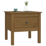 vidaXL Mese laterale 2 buc. maro miere 50x50x49 cm lemn masiv de pin vidaXL Mese laterale 2 buc. maro miere 50x50x49 cm lemn masiv de pin