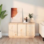 vidaXL Dulap, 111x34x60 cm, lemn masiv de pin