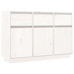 vidaXL Servantă, alb, 110x34x75 cm, lemn masiv de pin