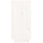 vidaXL Servantă, alb, 110x34x75 cm, lemn masiv de pin