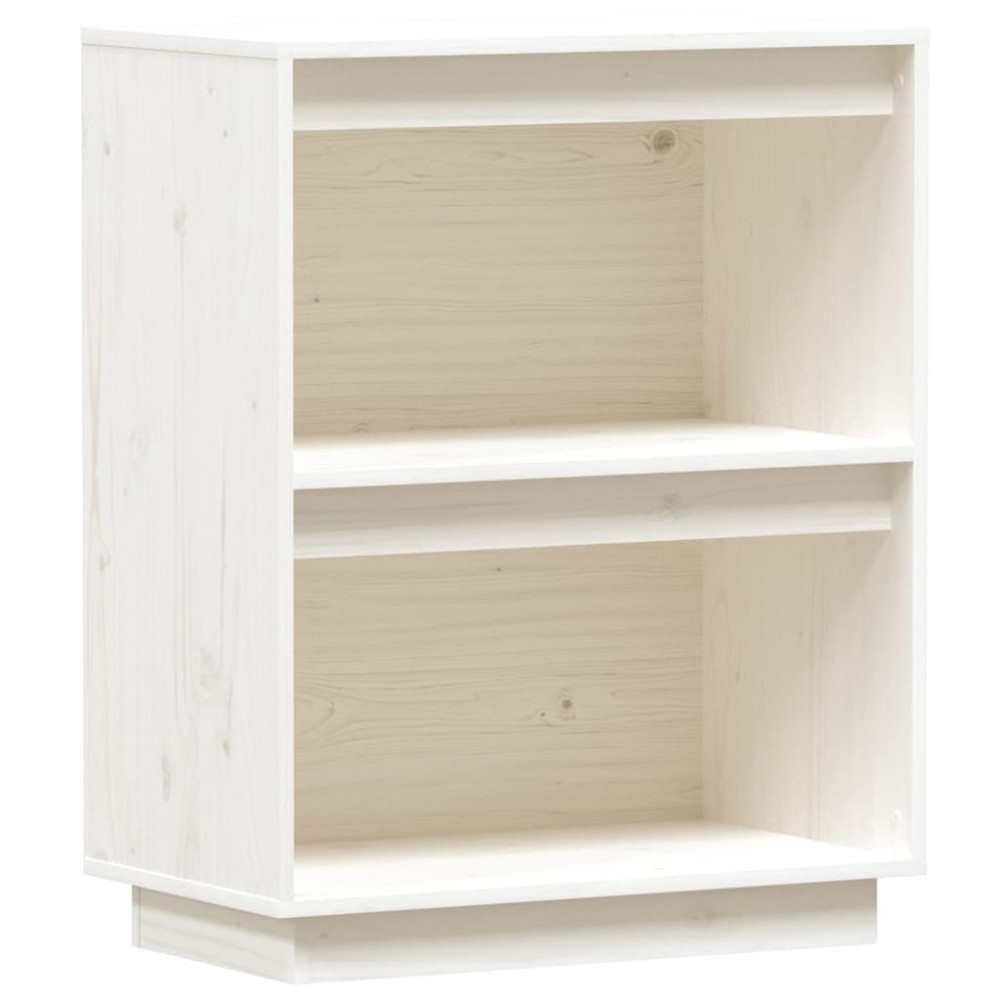 vidaXL Dulap consolă, alb, 60x34x75 cm, lemn masiv de pin