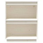 vidaXL Dulap consolă, alb, 60x34x75 cm, lemn masiv de pin vidaXL Dulap consolă, alb, 60x34x75 cm, lemn masiv de pin