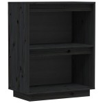 vidaXL Dulap consolă, negru, 60x34x75 cm, lemn masiv de pin vidaXL Dulap consolă, negru, 60x34x75 cm, lemn masiv de pin