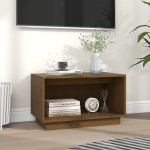 vidaXL Comodă TV, maro miere, 60x35x35 cm, lemn masiv de pin vidaXL Comodă TV, maro miere, 60x35x35 cm, lemn masiv de pin