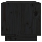 vidaXL Comodă TV, negru, 60x35x35 cm, lemn masiv de pin