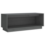 vidaXL Comodă TV, gri, 90x35x35 cm, lemn masiv de pin vidaXL Comodă TV, gri, 90x35x35 cm, lemn masiv de pin