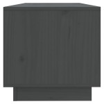 vidaXL Comodă TV, gri, 90x35x35 cm, lemn masiv de pin vidaXL Comodă TV, gri, 90x35x35 cm, lemn masiv de pin