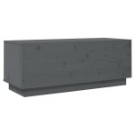 vidaXL Comodă TV, gri, 90x35x35 cm, lemn masiv de pin vidaXL Comodă TV, gri, 90x35x35 cm, lemn masiv de pin