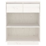 vidaXL Dulap consolă, alb, 60x34x75 cm, lemn masiv de pin vidaXL Dulap consolă, alb, 60x34x75 cm, lemn masiv de pin