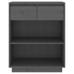 vidaXL Dulap consolă, gri, 60x34x75 cm, lemn masiv de pin vidaXL Dulap consolă, gri, 60x34x75 cm, lemn masiv de pin