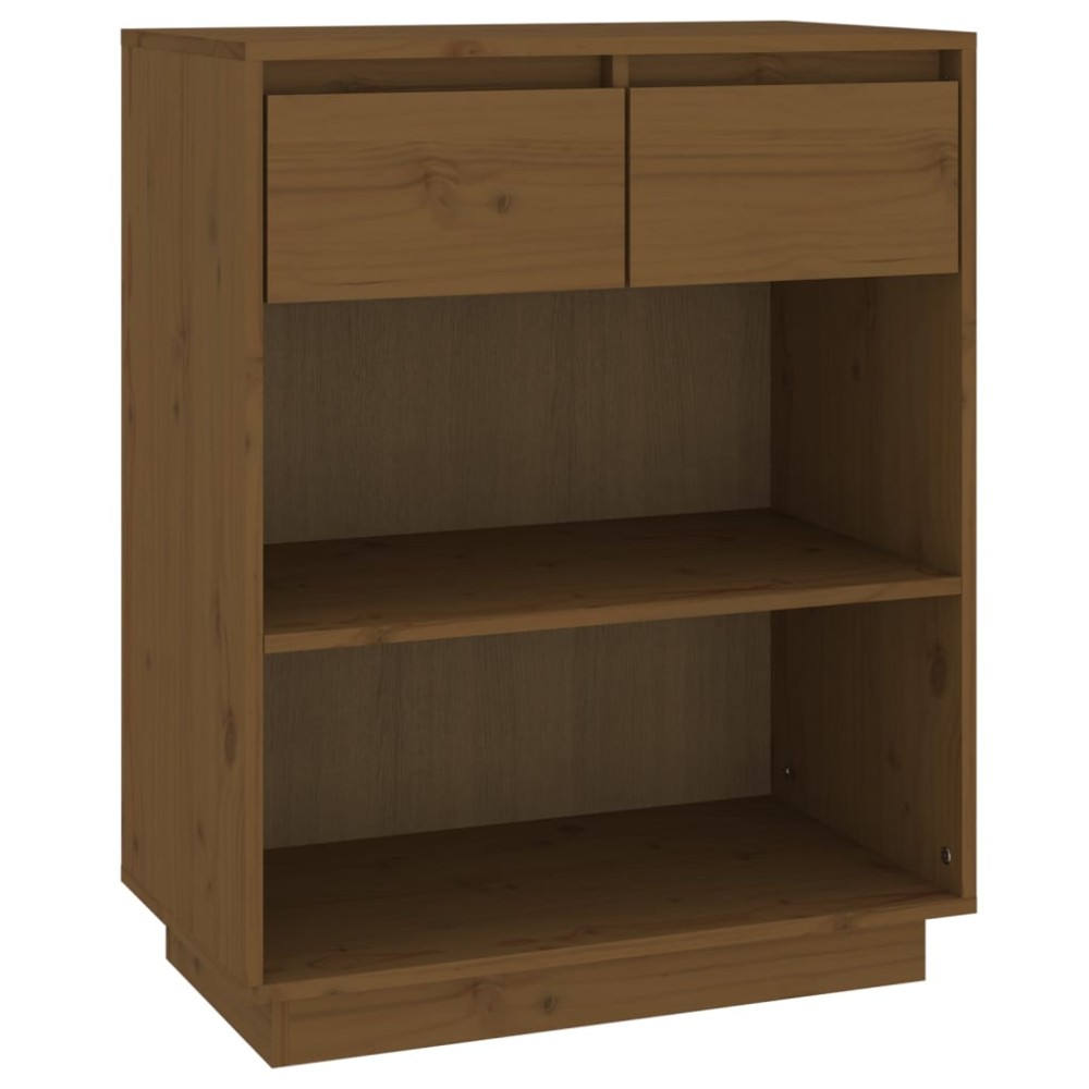 vidaXL Dulap consolă, maro miere, 60x34x75 cm, lemn masiv de pin