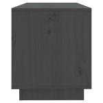 vidaXL Comodă TV, gri, 74x34x40 cm, lemn masiv de pin vidaXL Comodă TV, gri, 74x34x40 cm, lemn masiv de pin