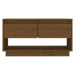 vidaXL Comodă TV, maro miere, 74x34x40 cm, lemn masiv de pin vidaXL Comodă TV, maro miere, 74x34x40 cm, lemn masiv de pin