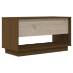 vidaXL Comodă TV, maro miere, 74x34x40 cm, lemn masiv de pin vidaXL Comodă TV, maro miere, 74x34x40 cm, lemn masiv de pin
