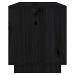 vidaXL Comodă TV, negru, 74x34x40 cm, lemn masiv de pin
