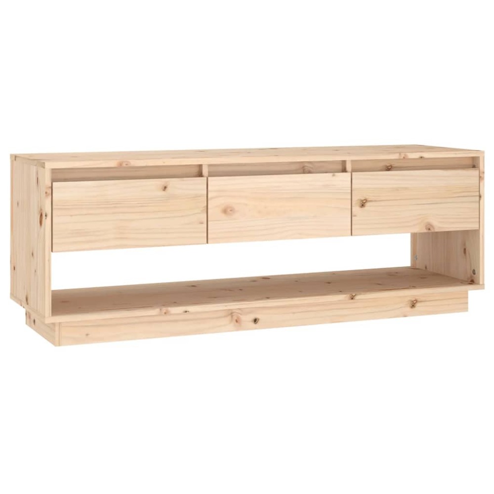 vidaXL Comodă TV, 110,5x34x40 cm, lemn masiv de pin