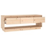 vidaXL Comodă TV, 110,5x34x40 cm, lemn masiv de pin