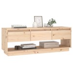 vidaXL Comodă TV, 110,5x34x40 cm, lemn masiv de pin